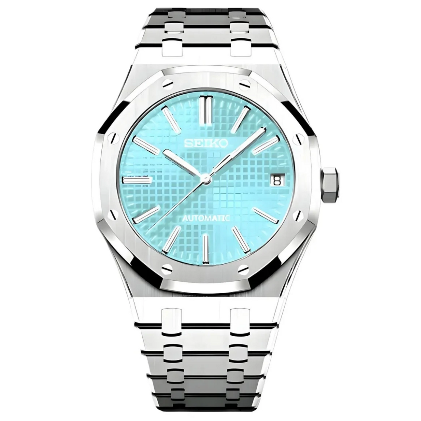 Ice blue Royal oak Seiko mod